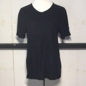 Men’s Attention black V-neck T-shirt